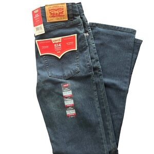 Levi's 514 Straight Stretch Boys Jeans Size 16Reg W28 L30